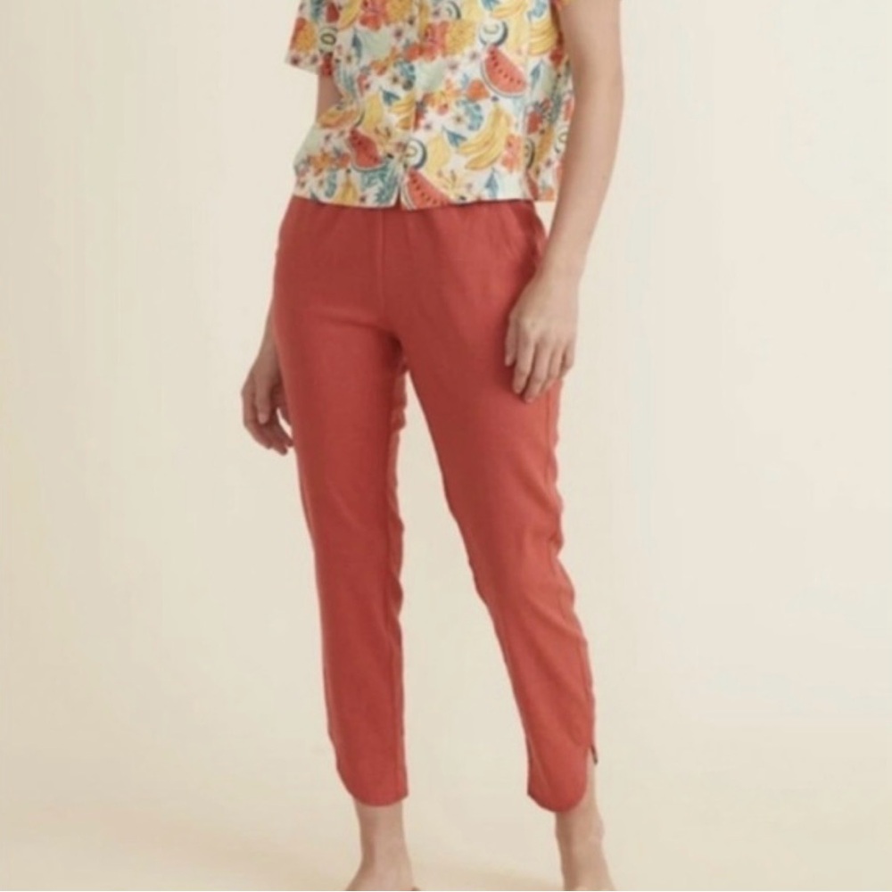 Marine Layer Re-Spun Allison Pant in Persimmon